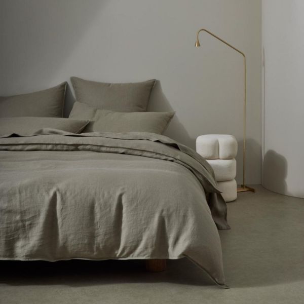 Weave Ravello Linen Fitted Sheet | Caper