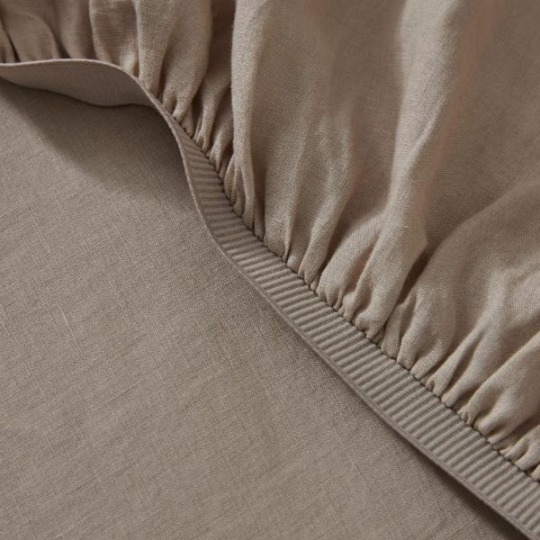 Weave Ravello Linen Fitted Sheet | Shell