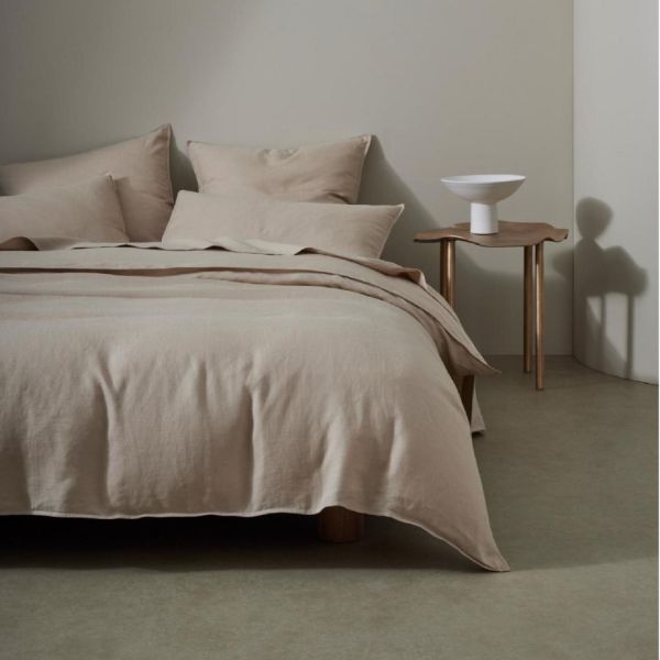 Weave Ravello Linen Fitted Sheet | Shell