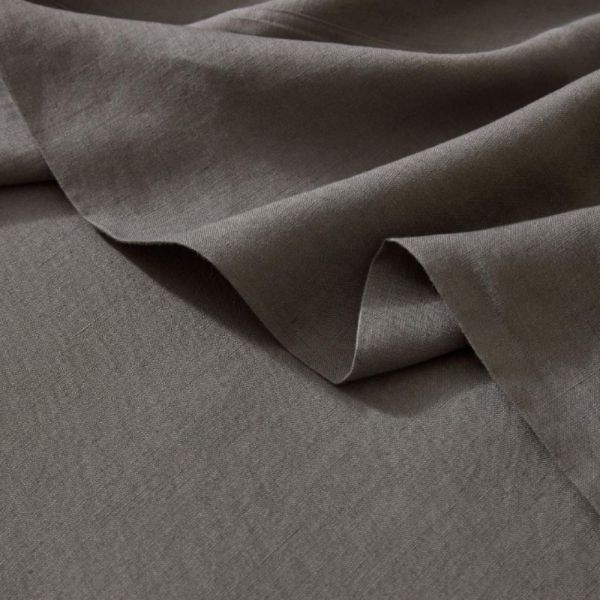 Weave Ravello Linen Fitted Sheet | Charcoal
