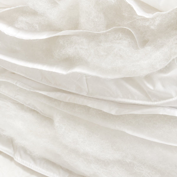 close up of duvet inner nz wool